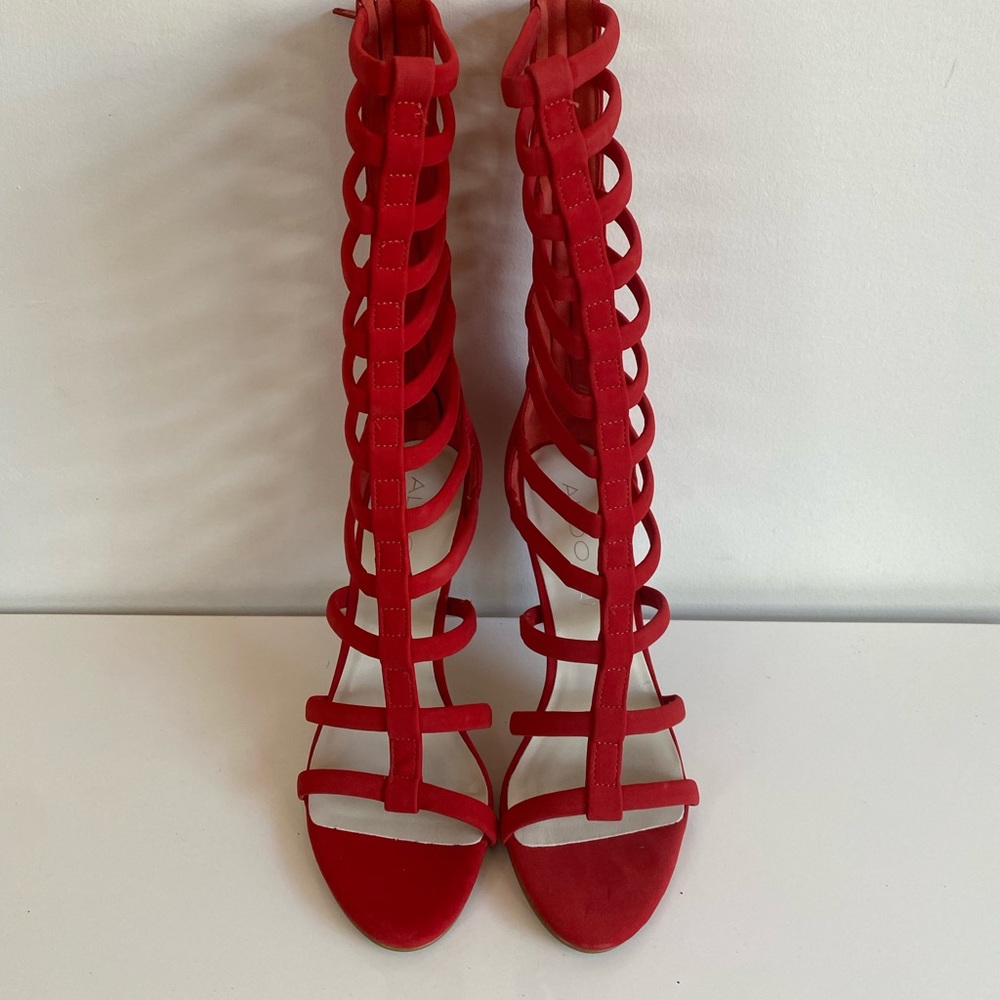 Aldo Caged Red Heels